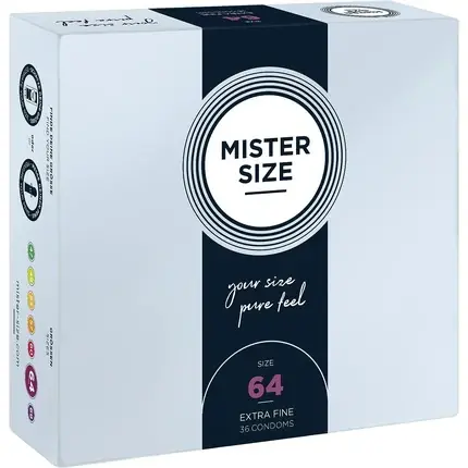 Super ofertă Prezervative Mister Size 64mm 36 Buc Alb