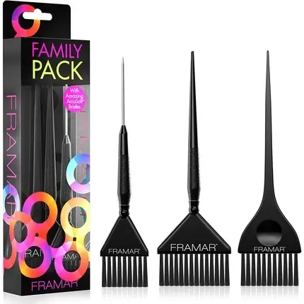 Cel mai vândut Set pensule vopsit Framar, negru, 3 buc