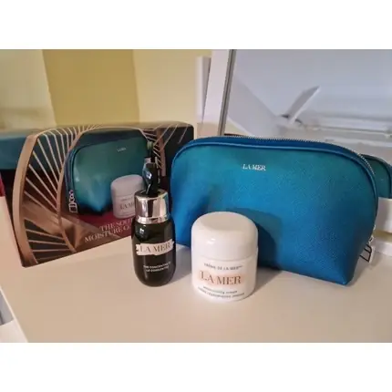 Lichidare de stoc Set Îngrijire Anti-Îmbătrânire, La Mer, The Soothing Moisture, albastru