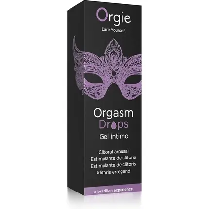 Lubrifiant Intim Orgie Drops, 30ml, negru-violet Premium