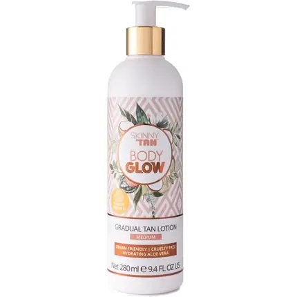 Loțiune autobronzantă, Skinny Tan, Body Glow, alb 280ml Lichidare de stoc