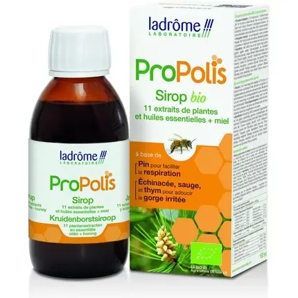 Popular Sirop Propolis Bio, Ladrome, 150ml, maro