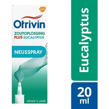 Doar azi Spray nazal, Otrivin, Saline Plus Eucalipt, 20 ml