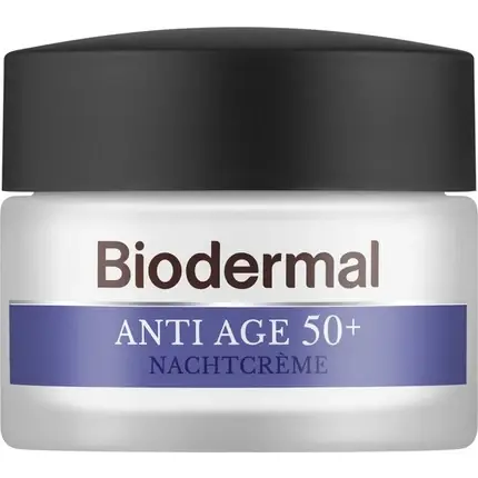 Cremă de noapte, Biodermal, Anti Age 50+, niacinamidă, 50ml Preț promoțional