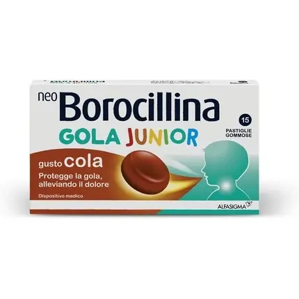 Cumpără online Pastile Gummy, Alfasigma, NeoBorocillina Gola Junior, cola