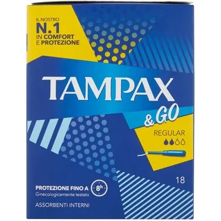 Noutate Tampoane, Tampax, Regular, albastru