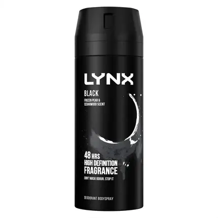 Disponibil imediat Deodorant spray, Lynx, Black, 150ml