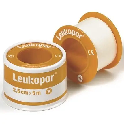 Cel mai vândut Bandă medicală, Leukoplast Leukopor, alb, 2.5cm x 5m