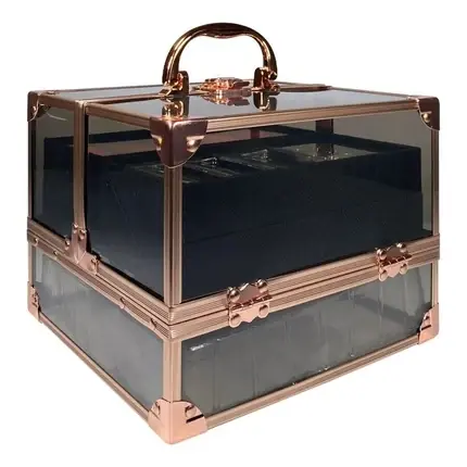 Etui Machiaj, Technic, Negru, Rose Gold Ultima șansă