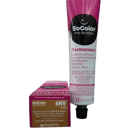 Ofertă specială Vopsea păr, Matrix SoColor, 6NV Blond Întunecat Violet, 90ml