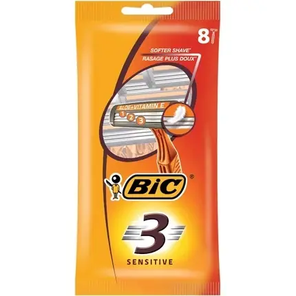 Chilipir Aparat ras, Bic, 3 Sensitive, portocaliu