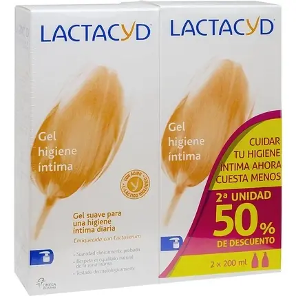 Gel Igienă Intimă, Lactacyd, pH Echilibrat, 2x200ml Plată sigură