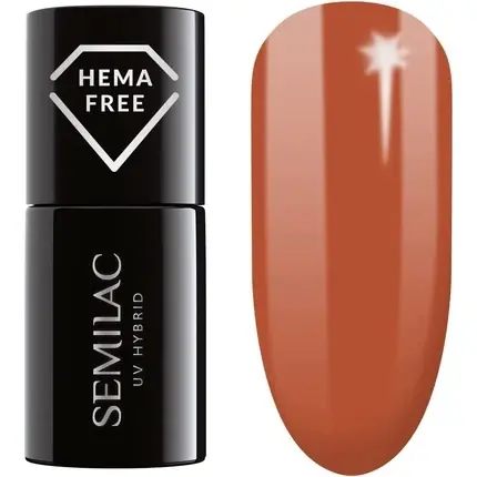 Gel UV pentru unghii, Semilac, Safari Sunset, maro Ofertă specială