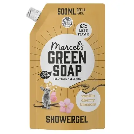 Popular Gel de duș, Marcel‘s Green Soap, 500ml, vanilie și floare de cireș