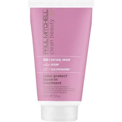 Disponibil imediat Balsam Leave-In, Paul Mitchell, Color Protect, roz, 150ml