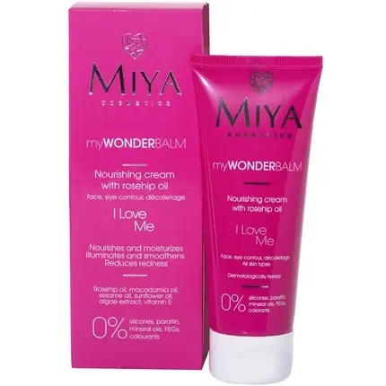 Lichidare de stoc Cremă față, Miya, myWONDERBALM, ulei măceșe roz