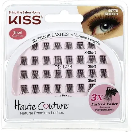 Mai ieftin Gene False, Kiss, Haute Couture, Negru, Trio