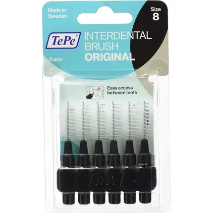 Retur gratuit Periuțe Interdentare, TePe, model Original, negre 1.5mm