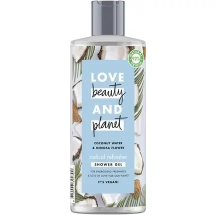 Discount Gel de duș, Love Beauty And Planet, Coconut Water și Mimosa, Freshness, 500ml