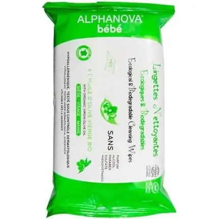 Preț mic Șervețele umede, Alphanova, Baby, fără parfum, biodegradabile