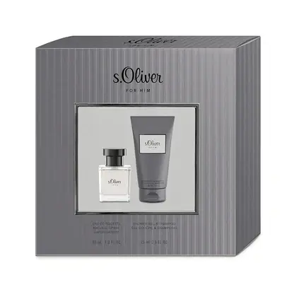 Plată sigură Set cadou parfum bărbătesc S.Oliver, For Him, gri