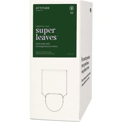 Săpun lichid, Attitude, Super Leaves, mentă și portocală dulce, 2L Cumpără online