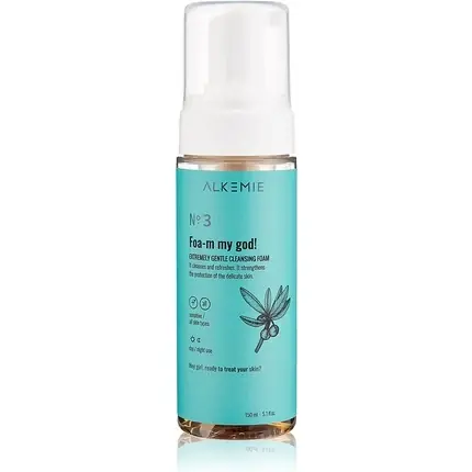 Preț redus Spumă curățare, Alkemie, Gentle, 150ml, turcoaz