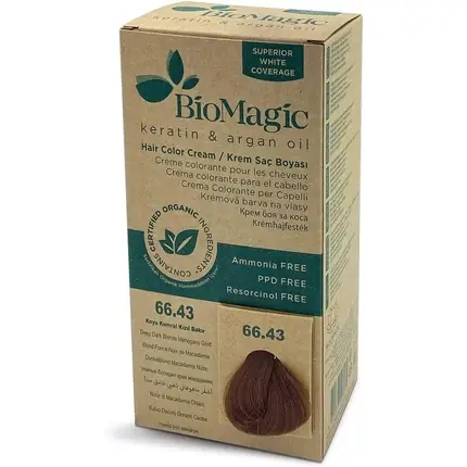 Ultima șansă Vopsea Păr Biomagic 66.43 Arămiu Mahon