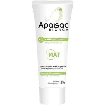 Reducere specială Crema matifiantă Apaisac Biorga, 40ml, alb