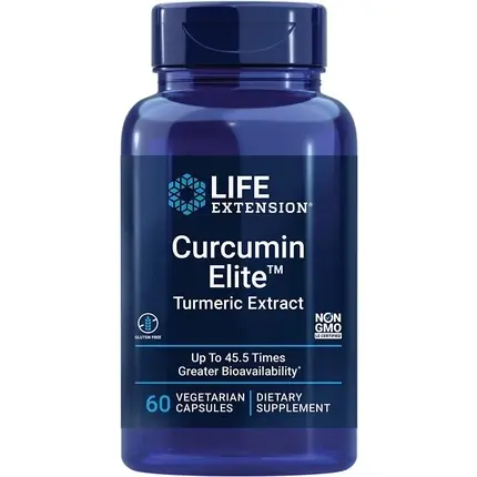 Supliment alimentar, Life Extension, Curcumin Elite, extract turmeric, 60 capsule Cel mai bun preț