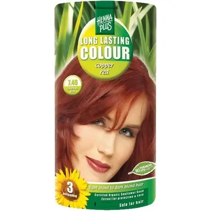 Cumpără acum Vopsea de păr, Hennaplus, Long Lasting Colour, roșu cupru
