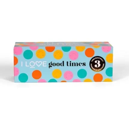 Ultima șansă Set Bile Efervescente Baie, I Love, Good Times, multicolor