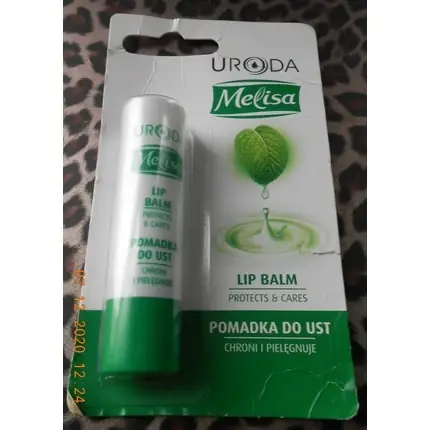 Cumpără online Balsam de buze, Melisa Uroda, protecție și îngrijire, alb/verde