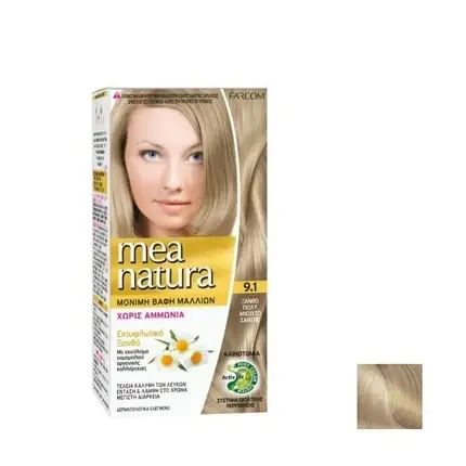 Super ofertă Cremă Colorantă Permanentă, Farcom, Mea Natura, 9.1 Blond Foarte Deschis Cenușiu