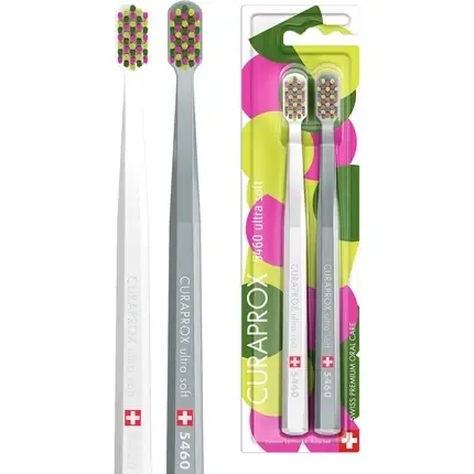 Periuta dinti, Curaprox, CS 5460, set 2 buc, alb/verde Super ofertă