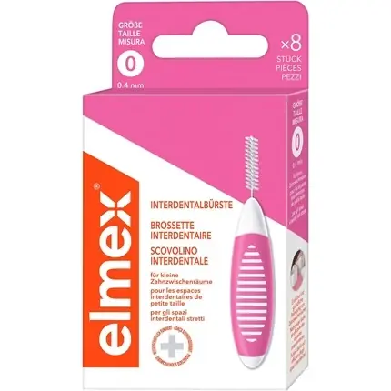Reducere extra Periuță Interdentară, Elmex, mărime 0, roz 0.40mm