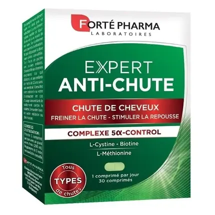 Bestseller Supliment Forte Pharma Expert Anti-Chute, 30 comprimate, verde