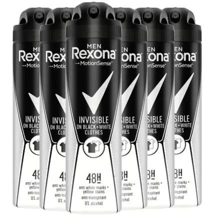 Cumpărături sigure Deodorant spray, Rexona, Men‘s Invisible, 150ml, negru