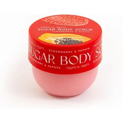 Exfoliant Corp, The Somerset Toiletry Company, căpșuni și papaya, 310g Premium