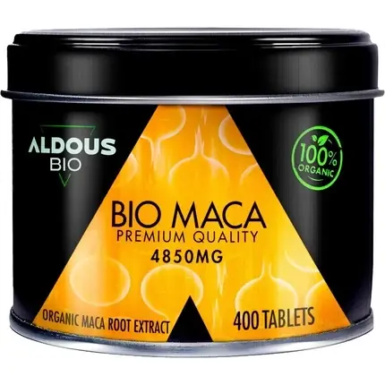 Plată securizată Supliment, Aldous Labs, Bio Maca 400 tablete, organic