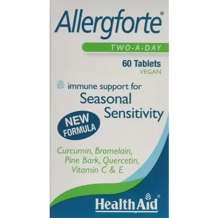 Nu rata Supliment alimentar Healthaid Allergforte, 60 tablete, vegan