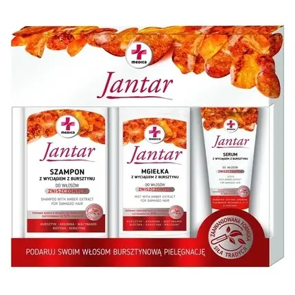 Set Îngrijire Păr Ideepharm Jantar, Șampon 330ml, Mască 200ml, Ser 30ml, Alb Reduceri