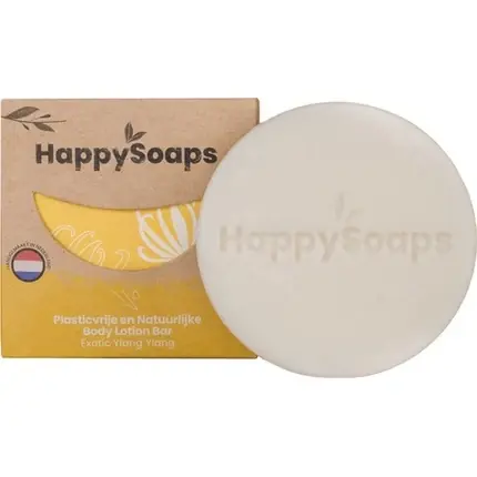 Promoție Lotiune corp solida, Happysoaps, Exotic Ylang Ylang, bej