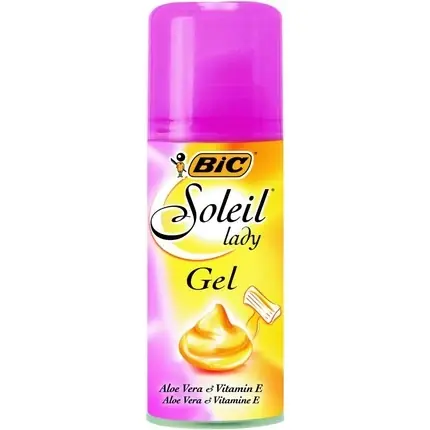 Gel de ras, Bic, Soleil Lady, roz, 75ml Super ofertă