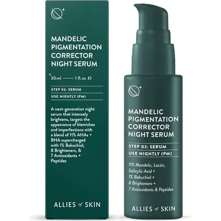 Plată securizată Ser Noapte, Allies Of Skin, 30ml, Verde