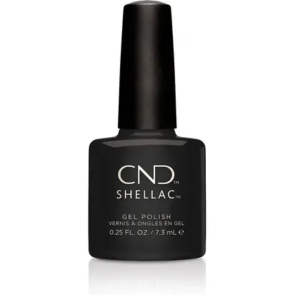 Lac de unghii gel, CND, Shellac Black Pool, negru Preț redus