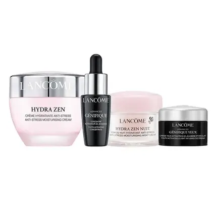 Plată sigură Set Îngrijire Față, Lancôme, Hydra Zen, Alb/Roz