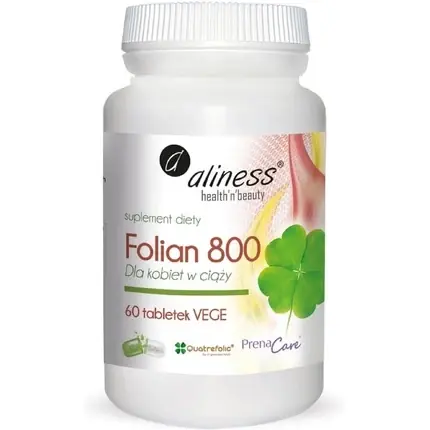 Retur ușor Supliment Alimentar, Aliness, Folian 800, 60 Tablete