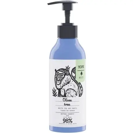 Șampon Yope WOOD Natural păr gras albastru 300ml Promoție
