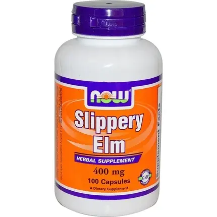 Reducere specială Supliment Now Foods, Slippery Elm, 400mg, 100 capsule